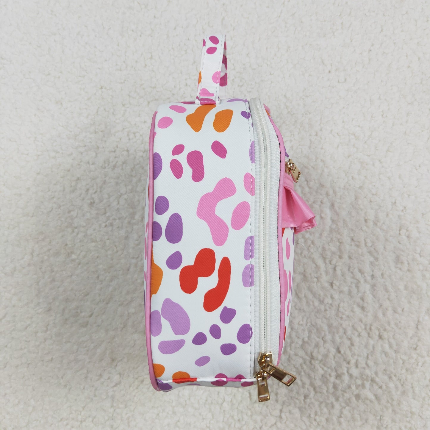 colorful leopard kids lunch box