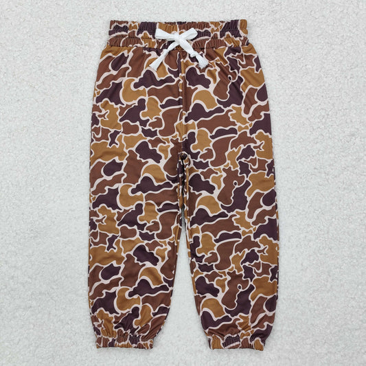 baby boy brown camo trousers