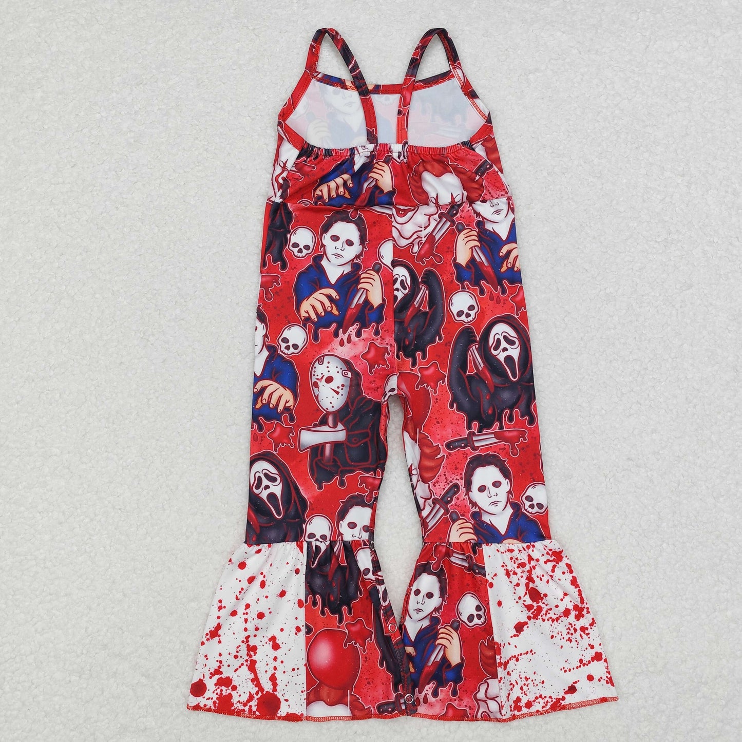 girl horror blood halloween rompers