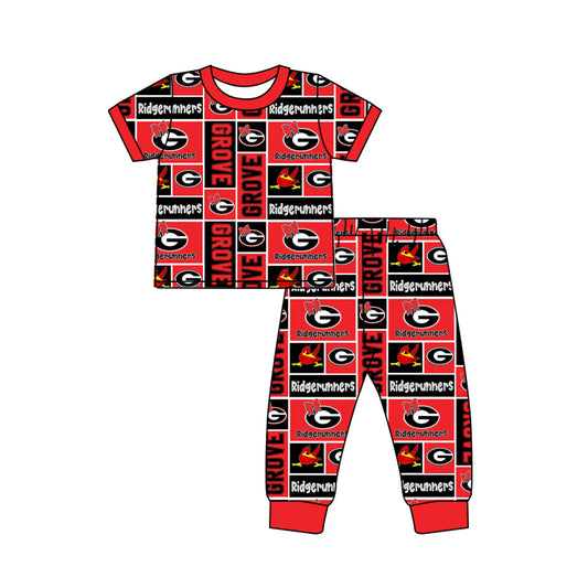 custom order short sleeve kids boy team pajama grove