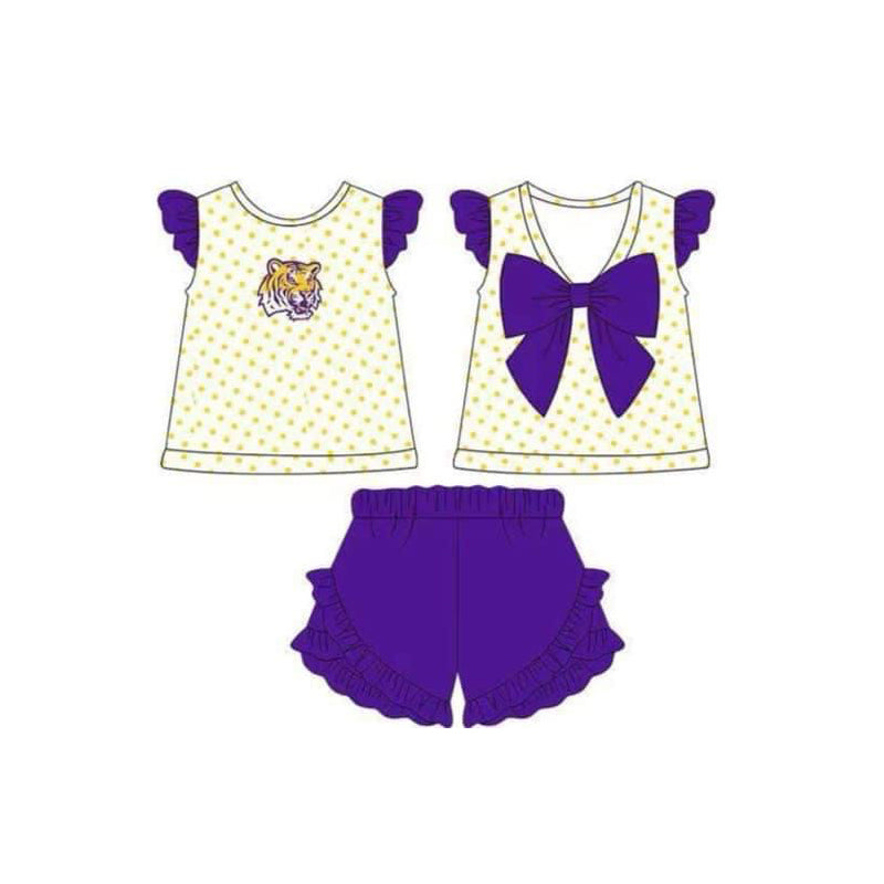 Custom order sports team girl shorts set