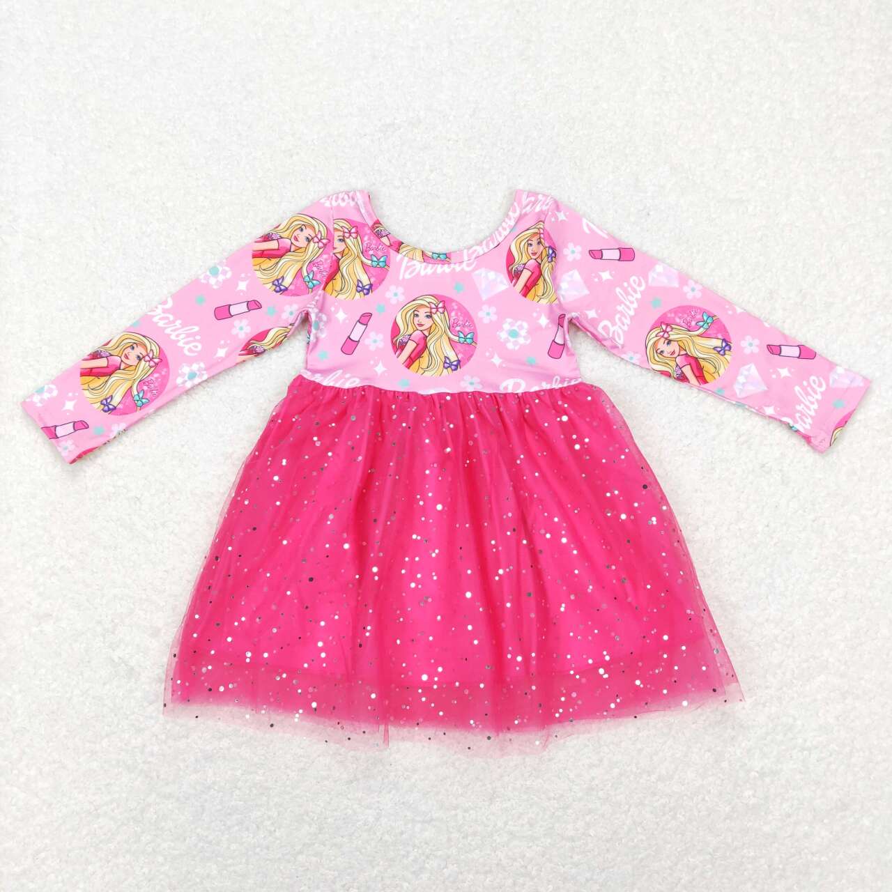 longh sleeve barbie tutu dress girls dresses