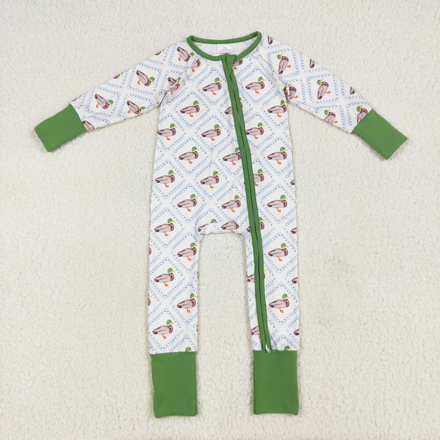 western duck print zip sleeper