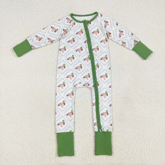 western duck print zip sleeper