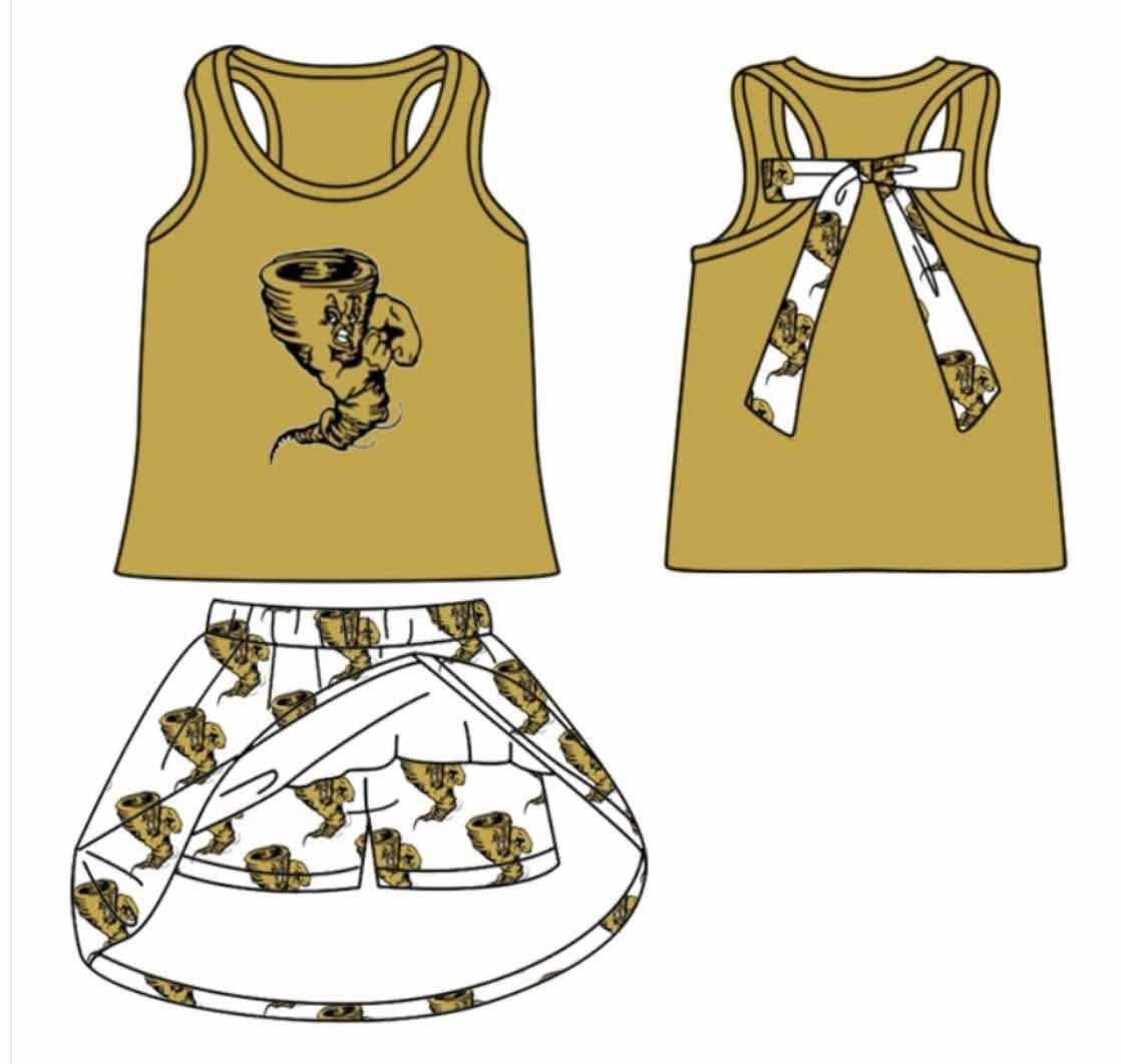 CLOSE 2025 19th July team tank skort outfit