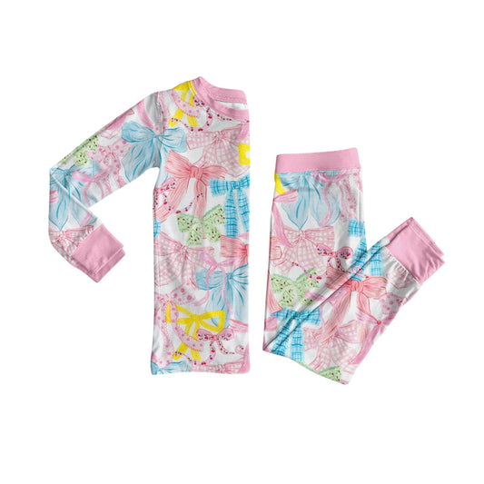 TAT 6-7week MOQ 5 bow coquette pajama