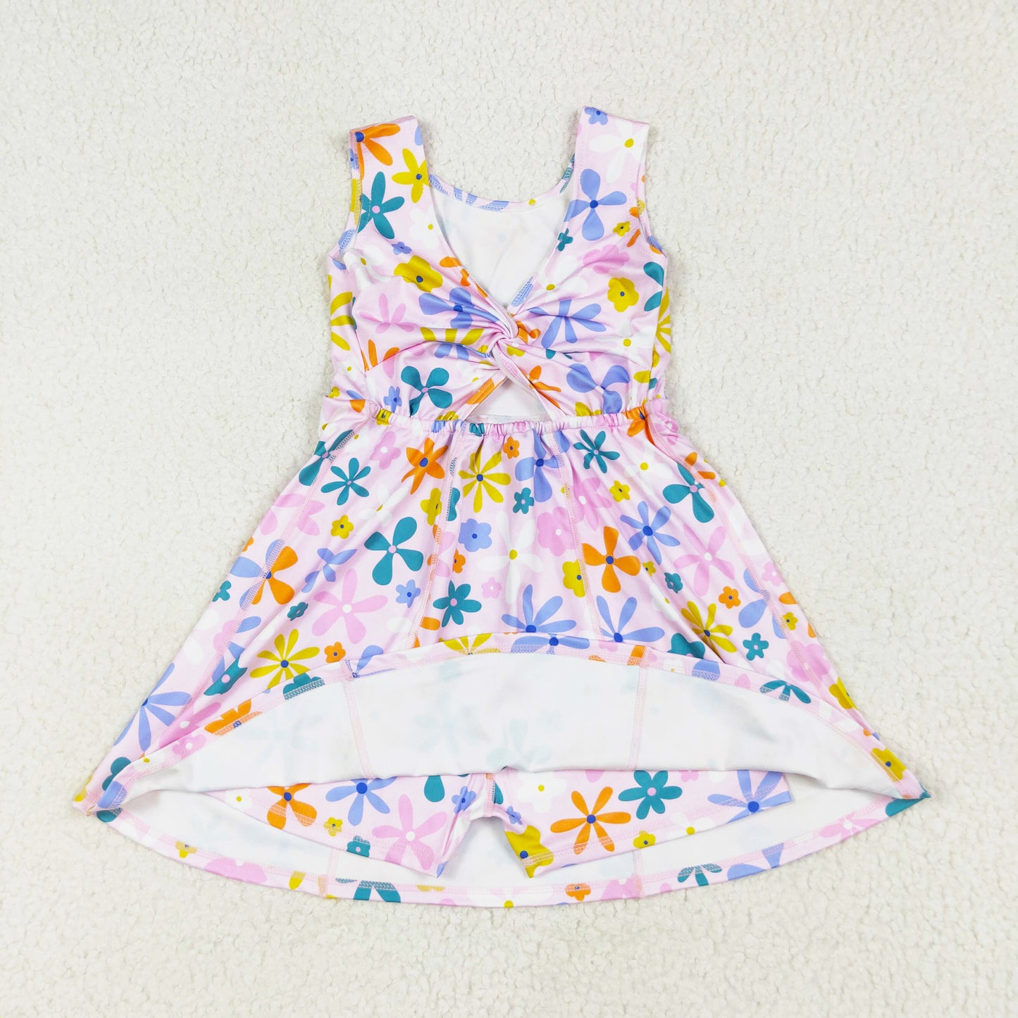 kids yoga one piece active boho floral athletic dress
