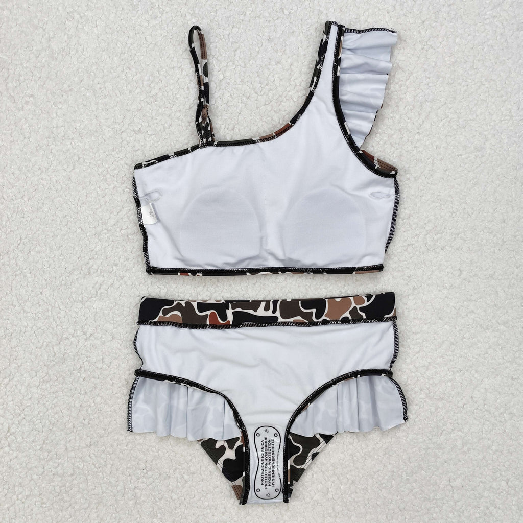 2pcs girl camo swimsuit
