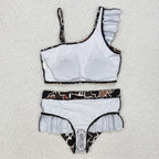 2pcs girl camo swimsuit