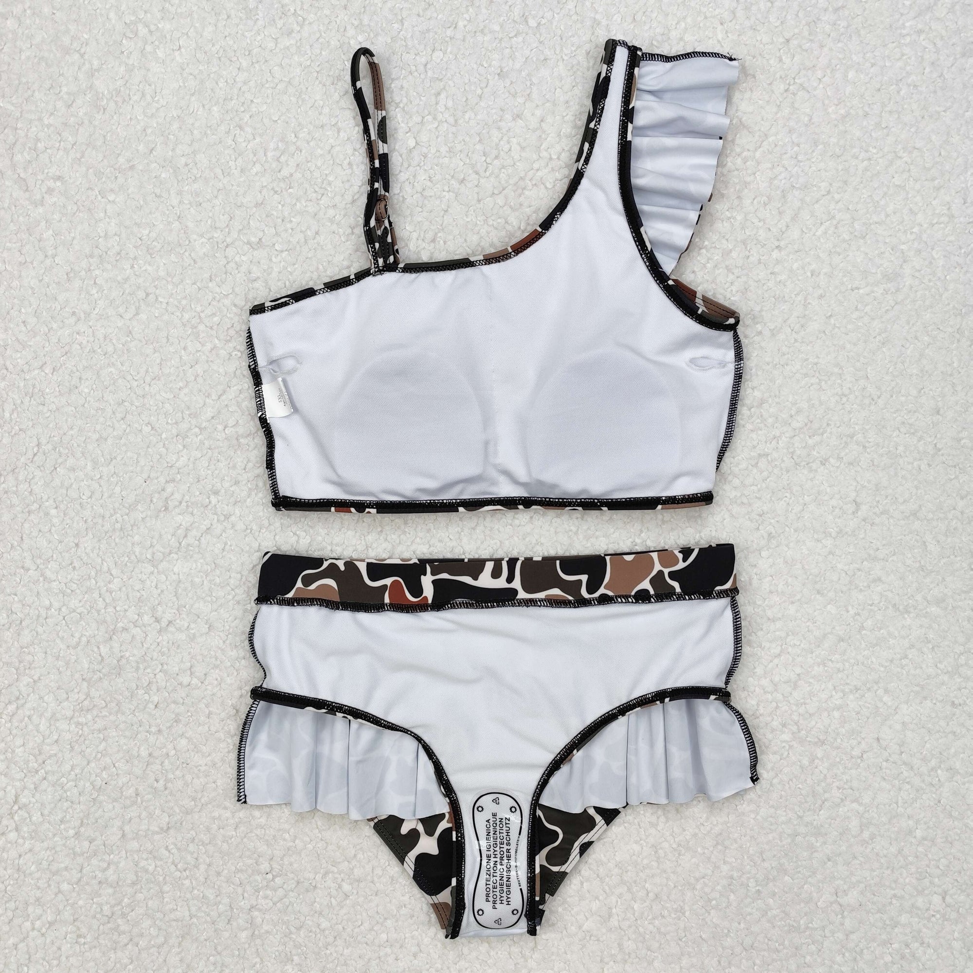 2pcs girl camo swimsuit