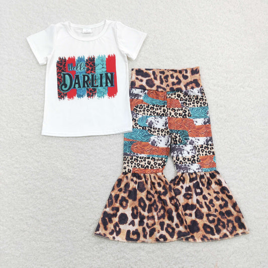 hello darling leopard outfit girls clothing
