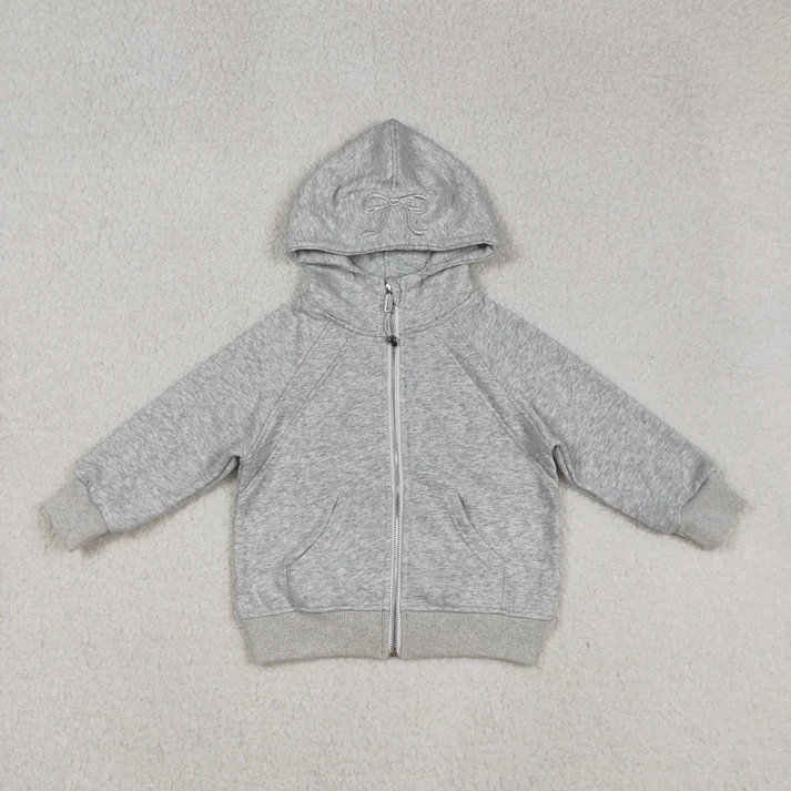 GT1204 USA Warehouse cotton gray zipper hoodie