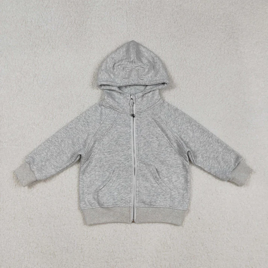 GT1204 USA Warehouse cotton gray zipper hoodie