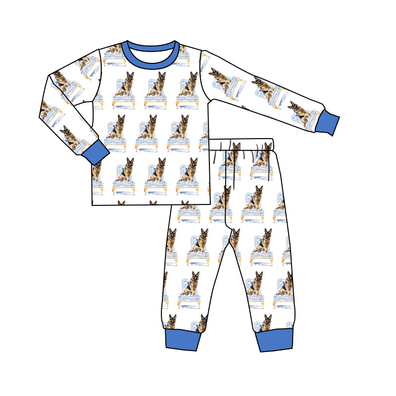 Split-CLOSE  16th Sept dog print bamboo pajama set