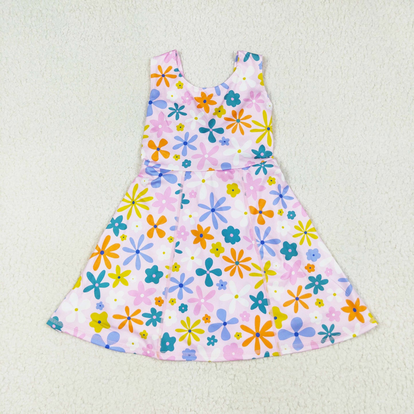 kids yoga one piece active boho floral athletic dress