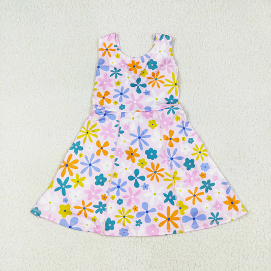 kids yoga one piece active boho floral athletic dress