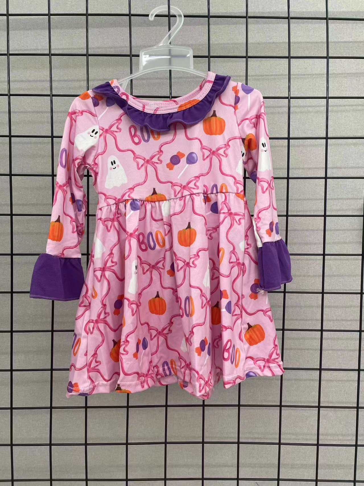 twirl coquette boo pumpkin halloween dress