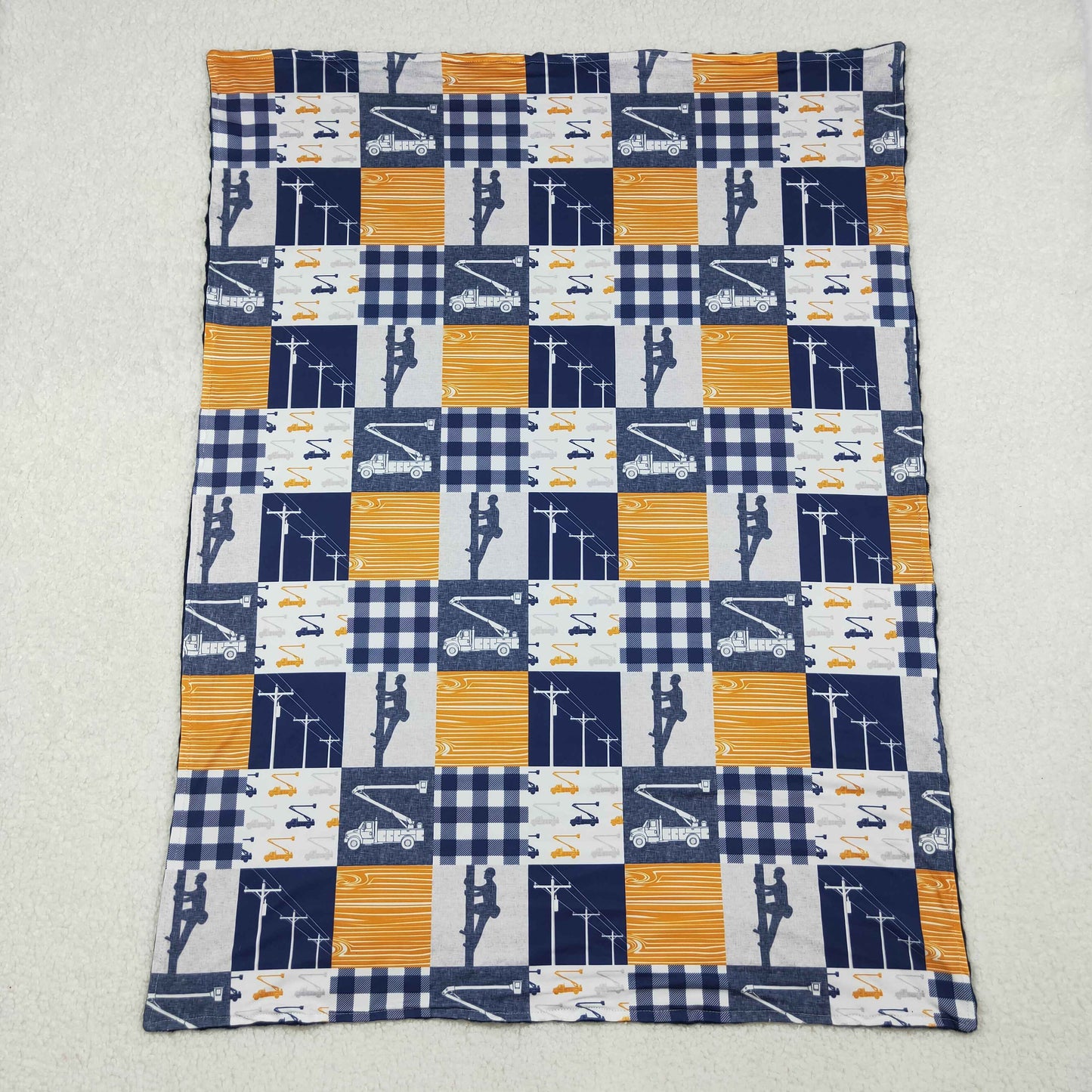 lineman baby blanket