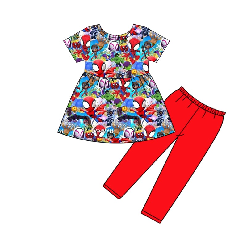 Split- CLOSE 31st Dec cartoon peplum legging set