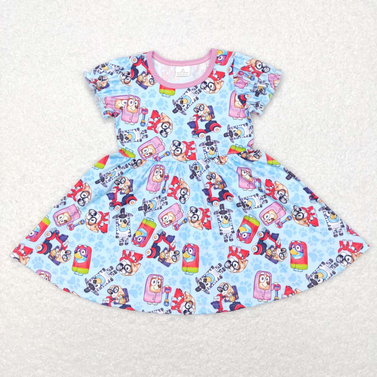 Cartoon Dog Print Sibling Matching Clothes