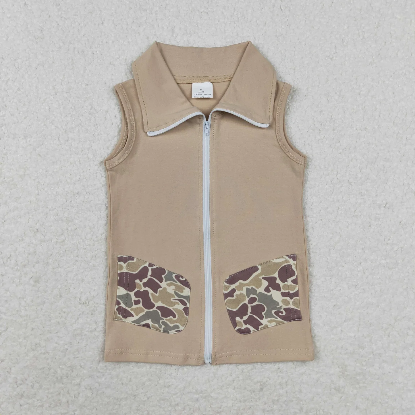 Kids Deer Embroidery Camo Sibling Clothes
