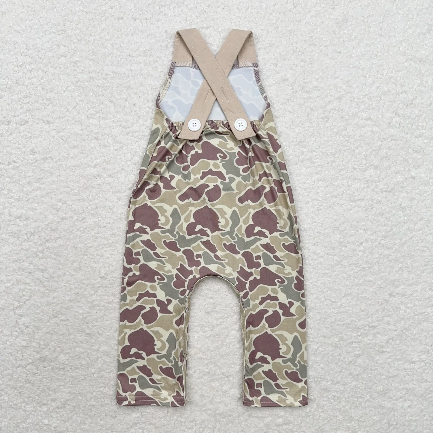 Kids Deer Embroidery Camo Sibling Clothes