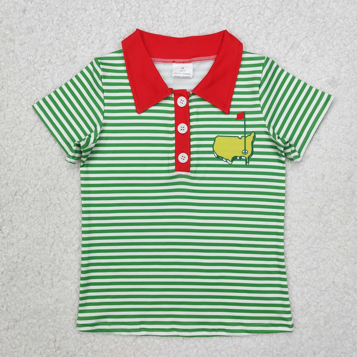 Golf Green Stripes Sibling Clothes