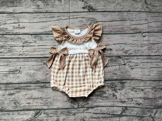 Pre order daddy's girl plaid bow bubble