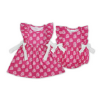 "B" Letters Print Sisters Matching Clothes