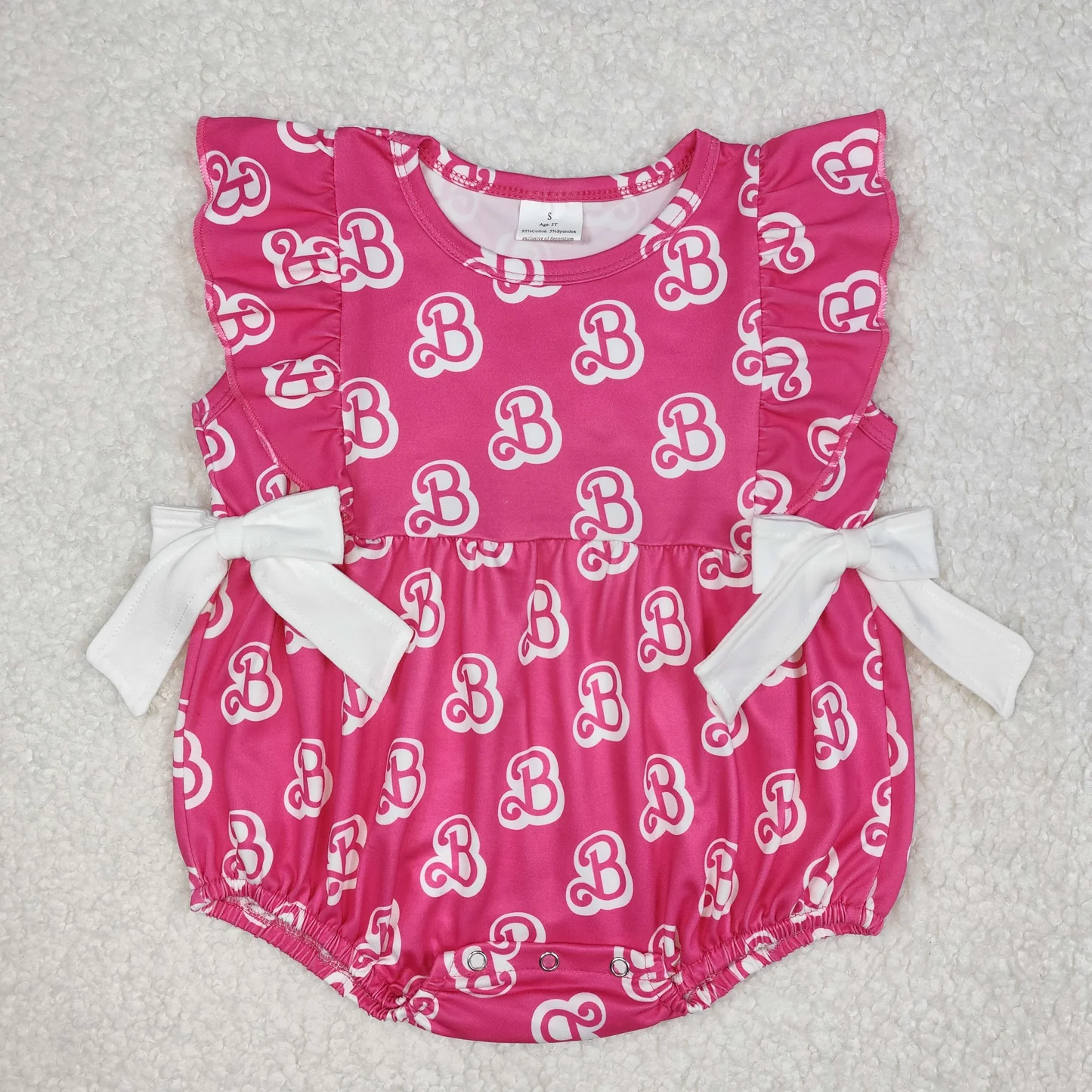 "B" Letters Print Sisters Matching Clothes