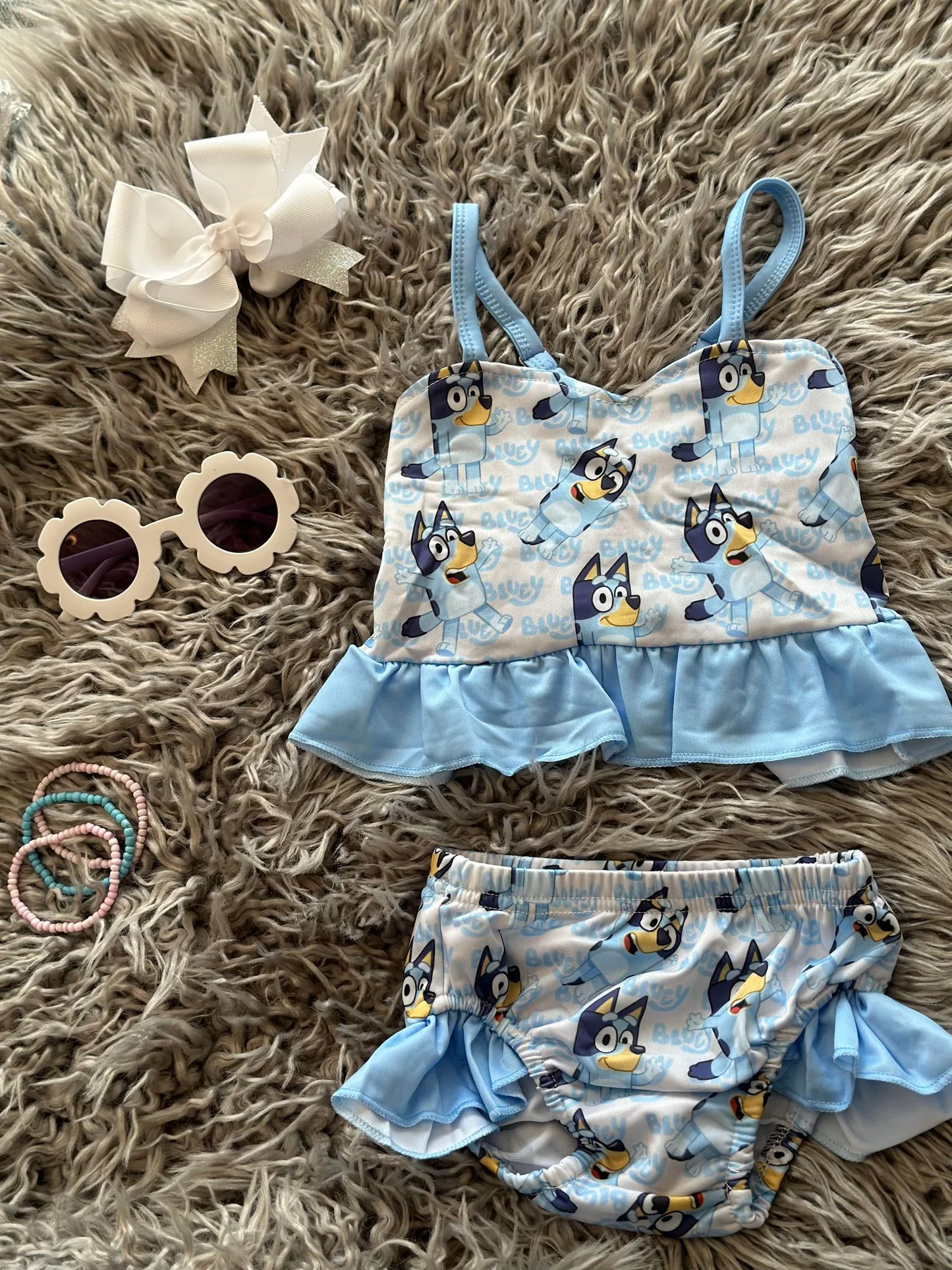 blu*y girl two piece swimsuit