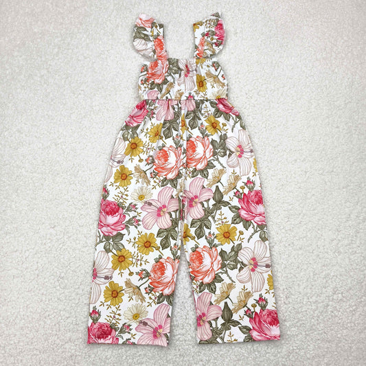 floral straight bottom jumpsuit