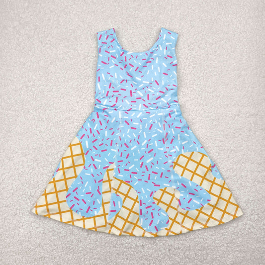 blue ice cream one piece athletic skort dress