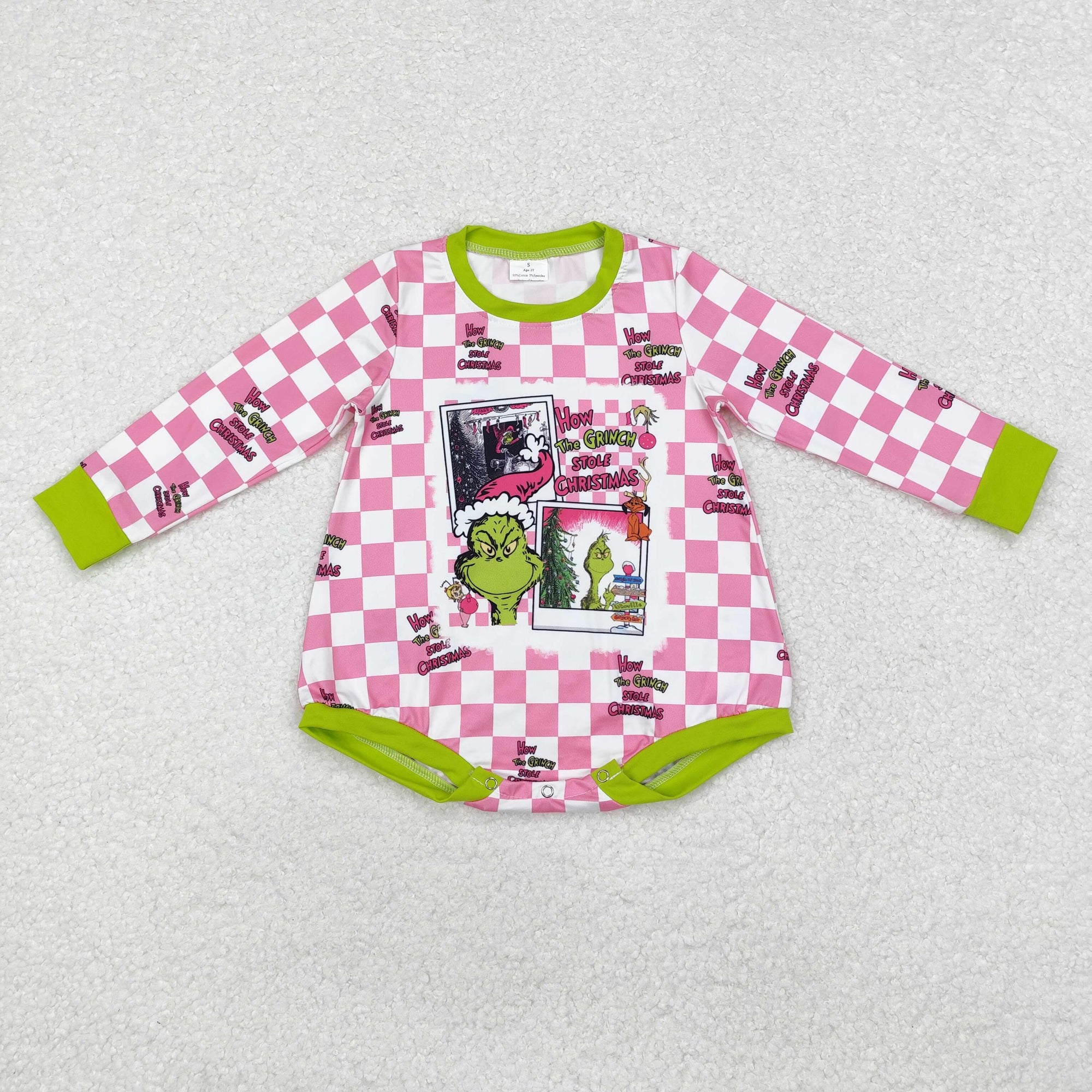 how the grinchey stole christmas checkered bubble