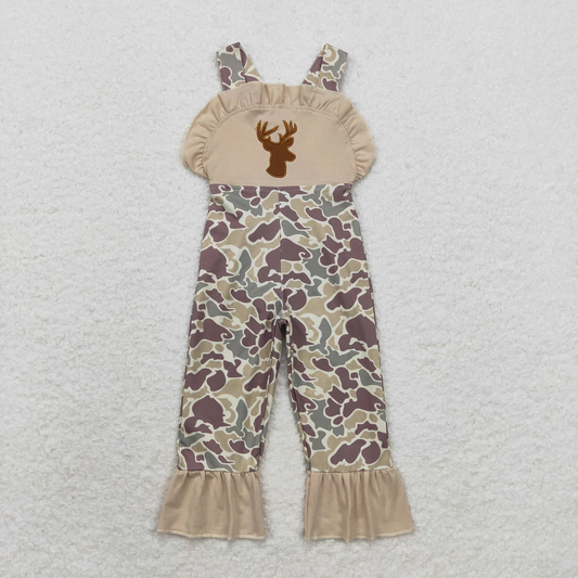 SR1914 USA Warehouse Strap Deer Camo Romper