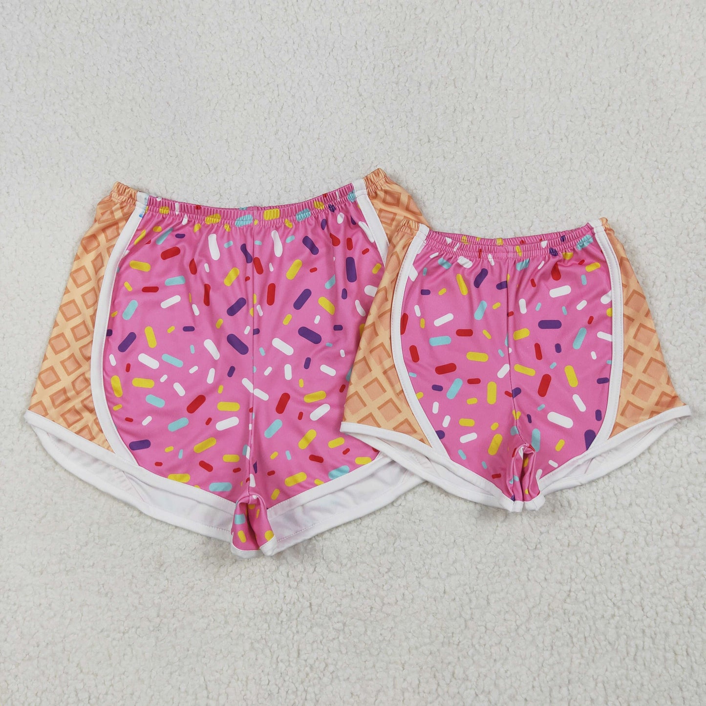 mommy and me clothes ice cream adult woman shorts