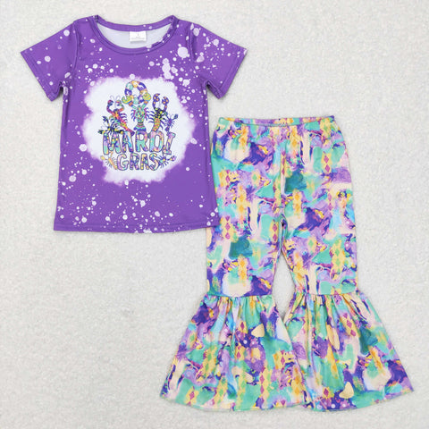 mardi gras purple green yellow crawfish outfit girls clothing