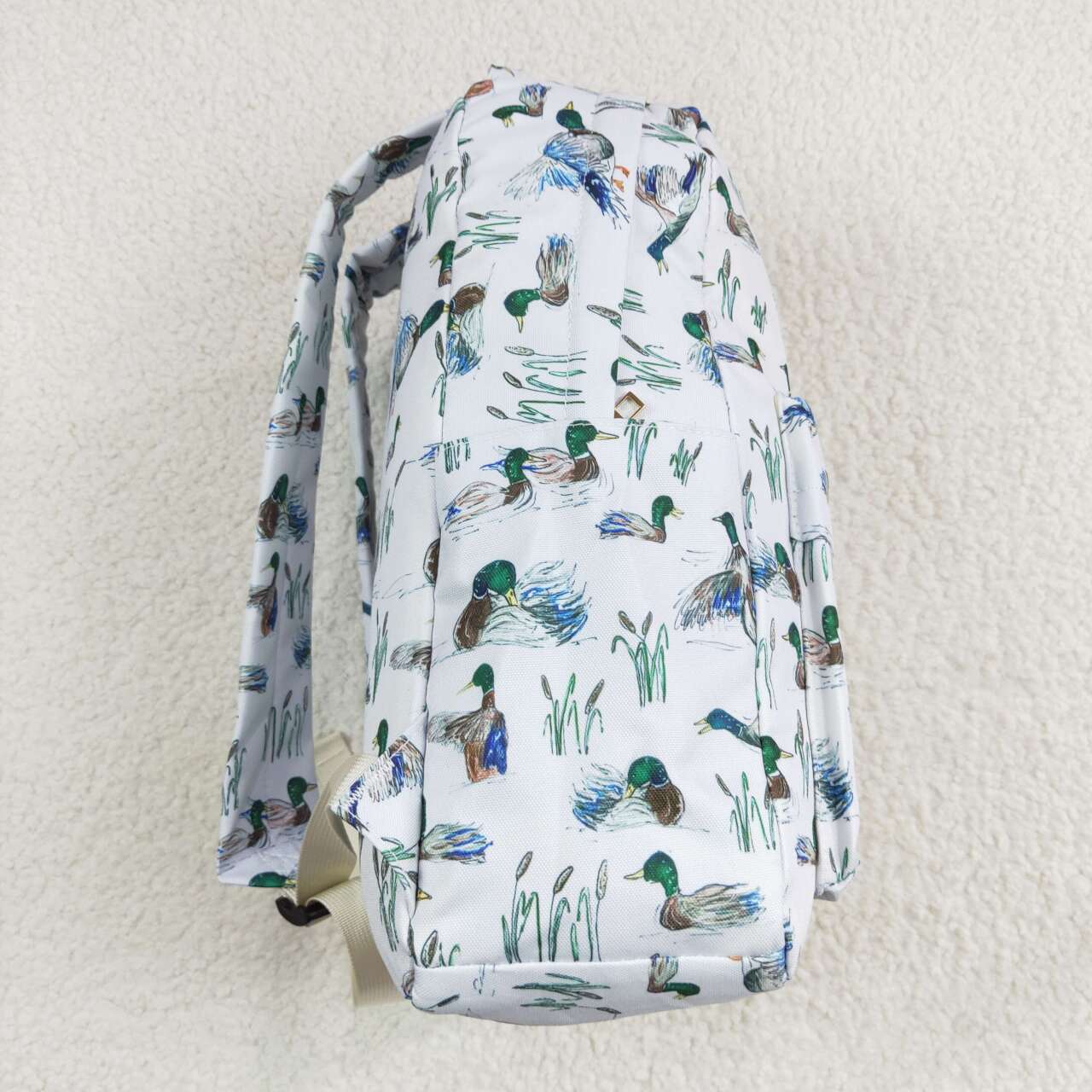 duck print children backpack