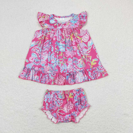 lily shell bummie set baby girl clothes