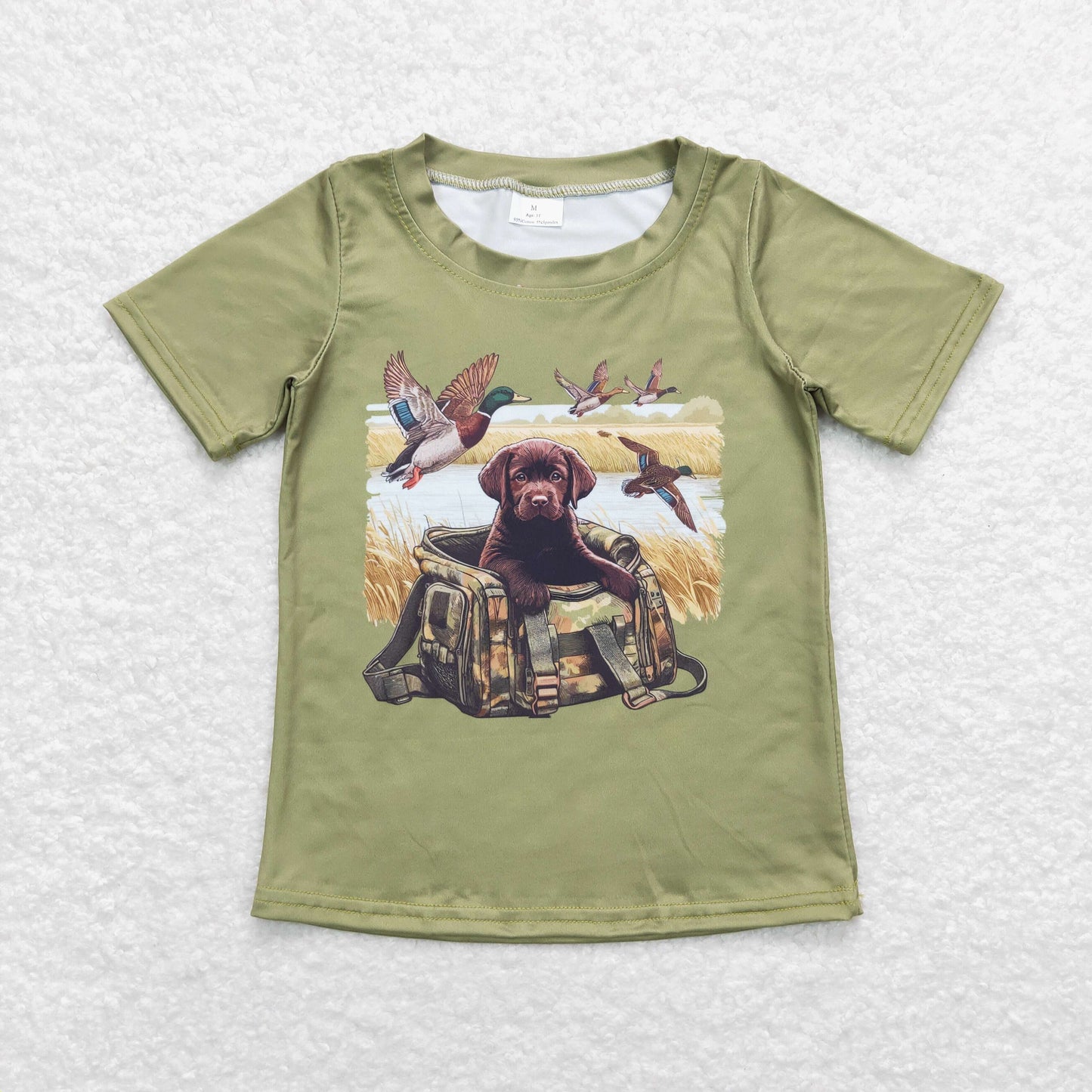 summer dog&duck hunting baby boy t-shirt