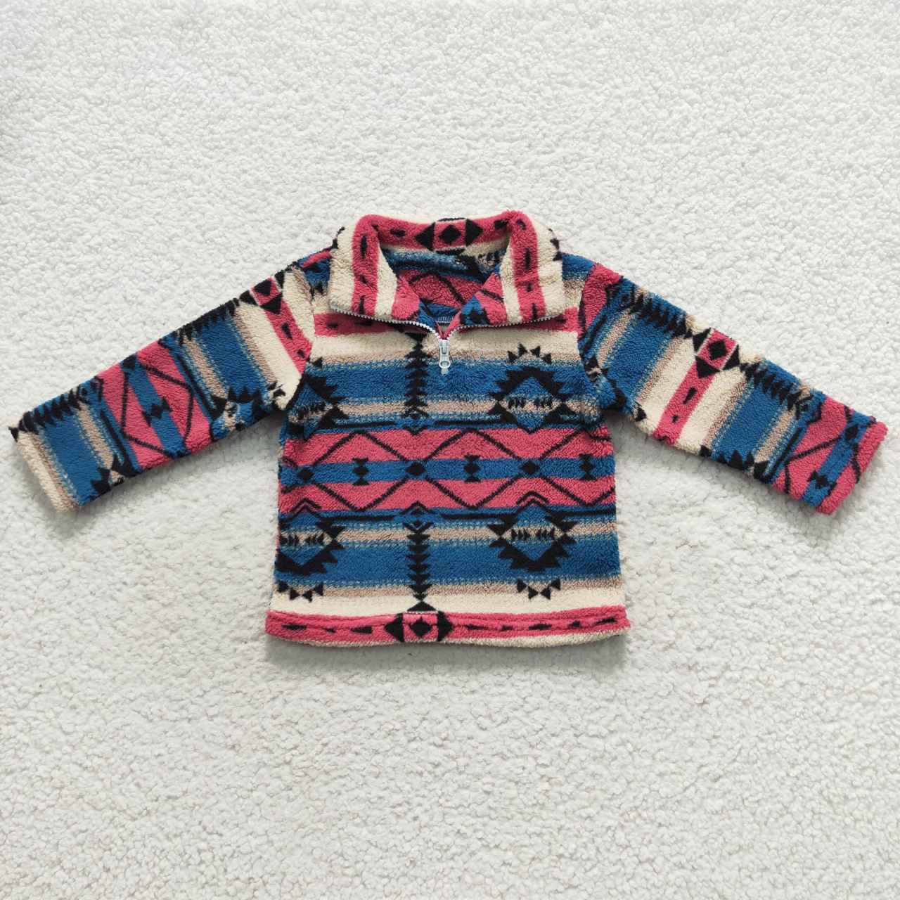 aztec sherap zip coat kids winter top clothing