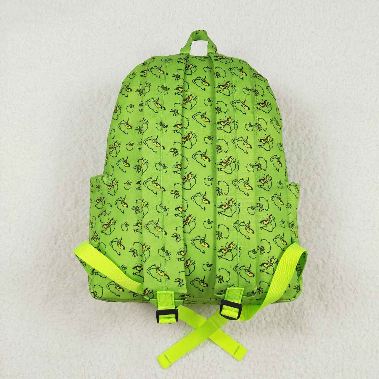 grinchey print backpack for Christmas