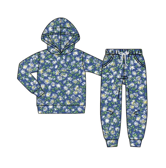 TAT 6-7 weeks MOQ 5 Flower Hoodie Set