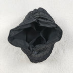 black puffy tote bag