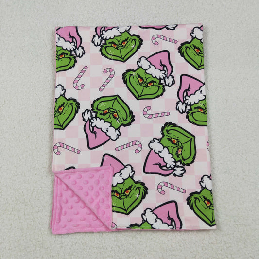 Christmas gri*ch print baby blanket
