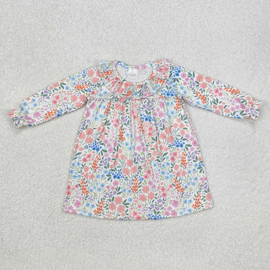 garden coloful flowers dress kids dresses