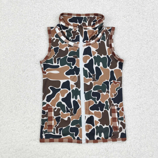 baby boy camo vest with pocket