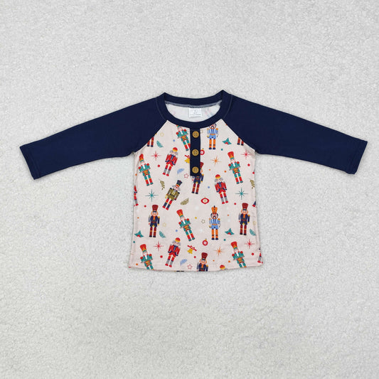 nutcracker raglan shirt Christmas boys top