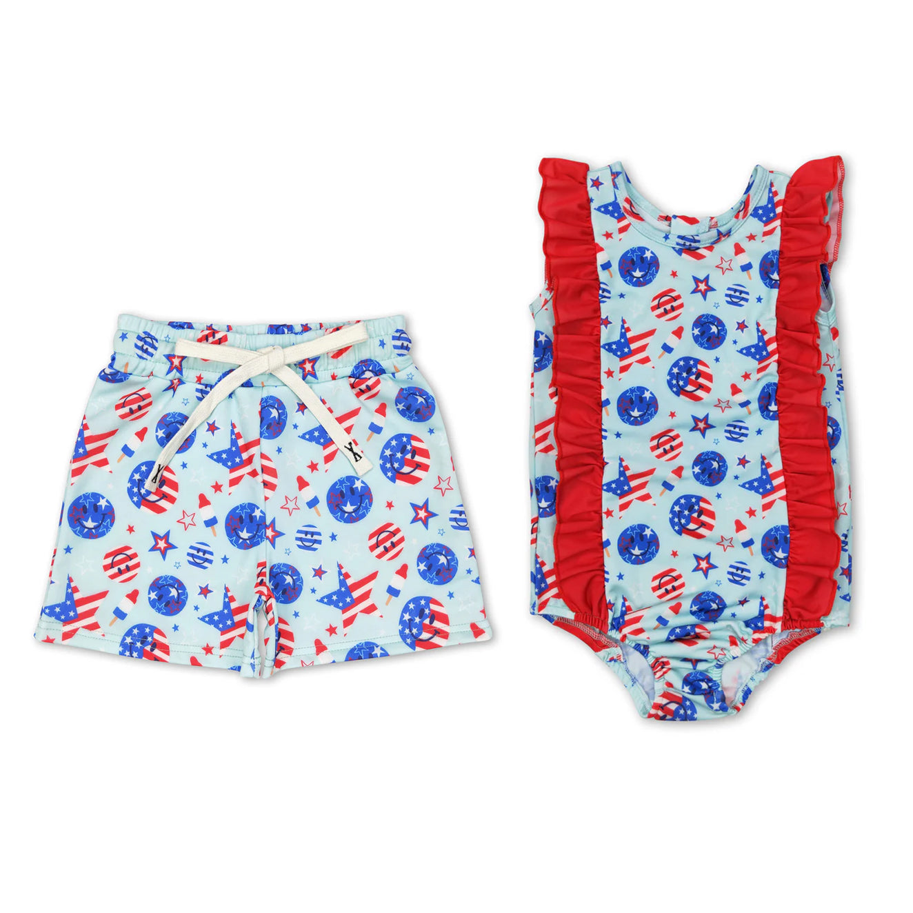 4th of July Sibling Swimsuit
