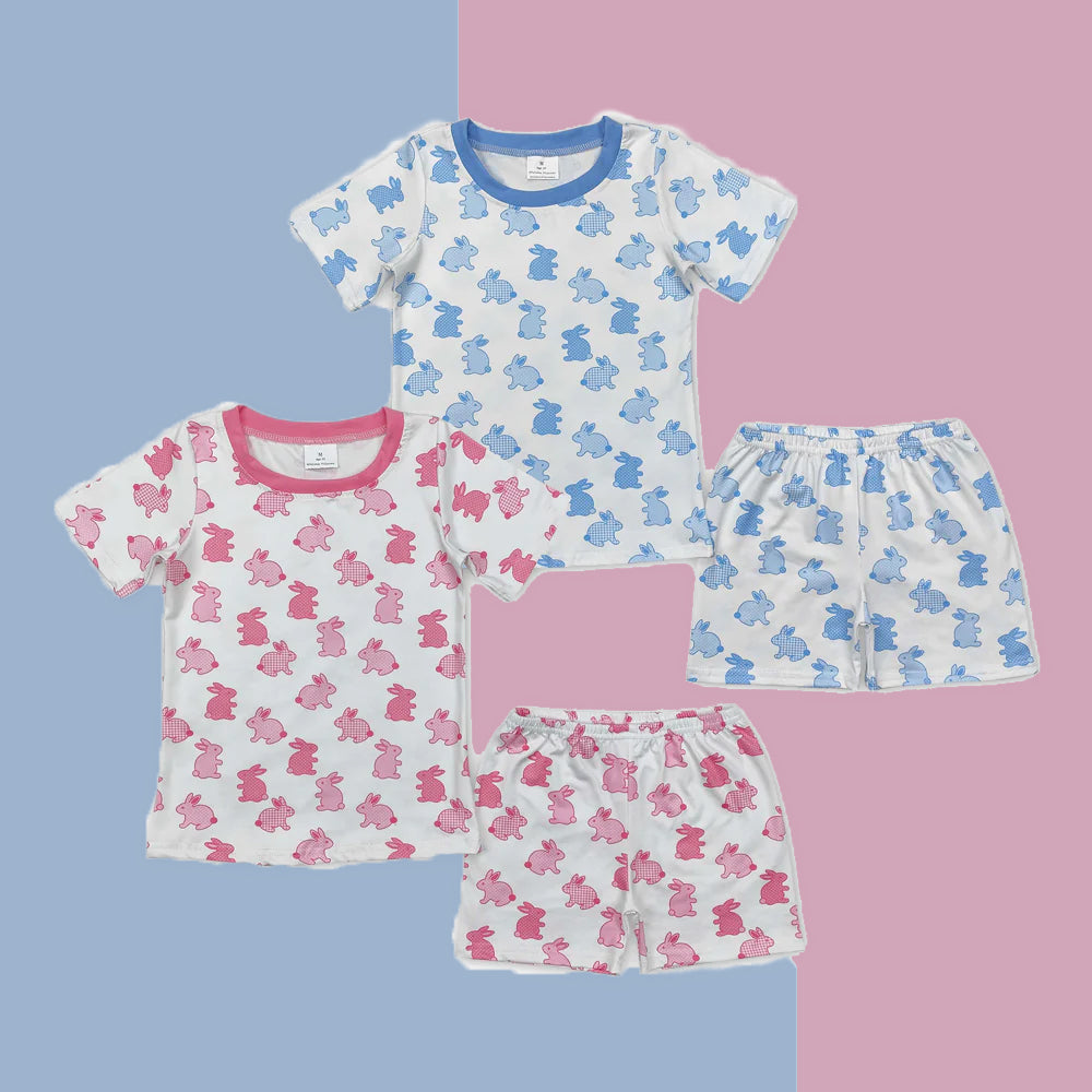Bunny Print Sibling Easter Clothes